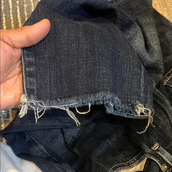 Frame Dark Wash Le Beau Crop Denim Jeans size 27 - Picture 13 of 13